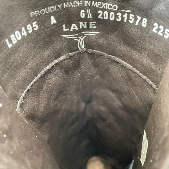 Lane Reverie Womens Cowboy Boots 6.5 Blue Suede Cowgirl Western Knee High Tall - Picture 9 of 11